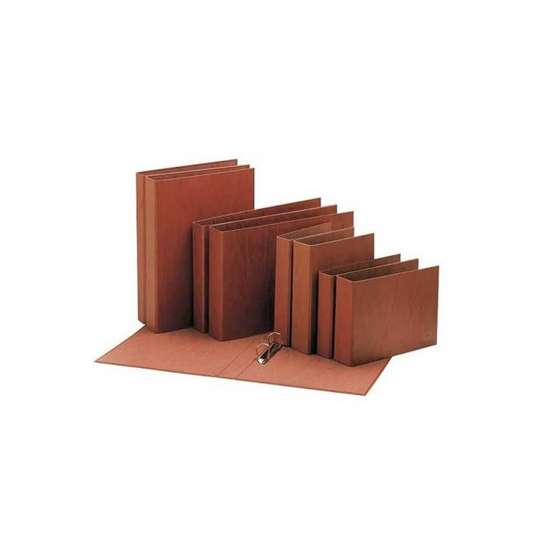 Carpeta cartón cuero Folio natural 2a 40mm